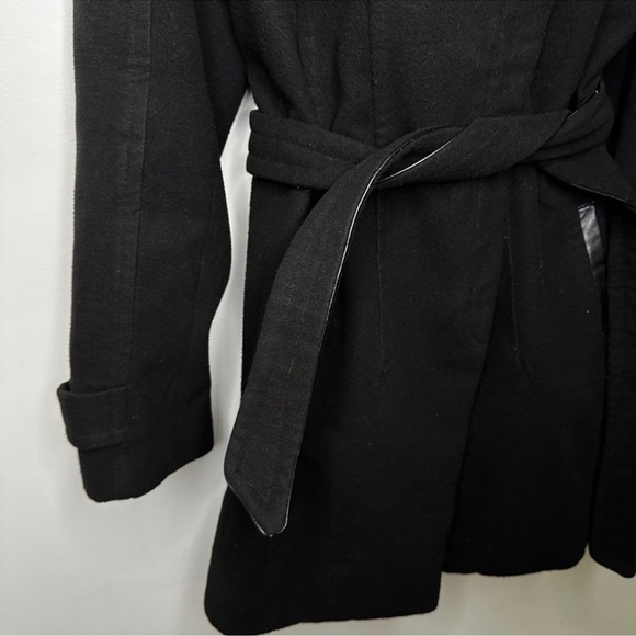 Jacqueline Riu | Belted Black Wrap Jacket Sz 46 - Picture 4 of 12